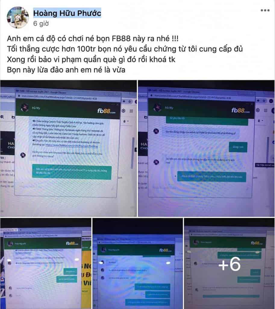 fb88 lừa đảo, nhà cái fb88 bị tố lừa đảo