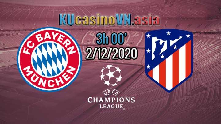 Atletico Madrid vs Bayern Munich - Soi kèo 2/12/2020 3h00
