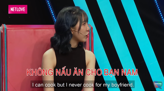 Tiêu chí không nấu ăn cho bạn trai của cô ấy