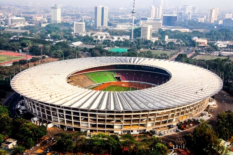 Sân vận động Gelora Bung Karno có sức chứa lớn nhất thế giới.