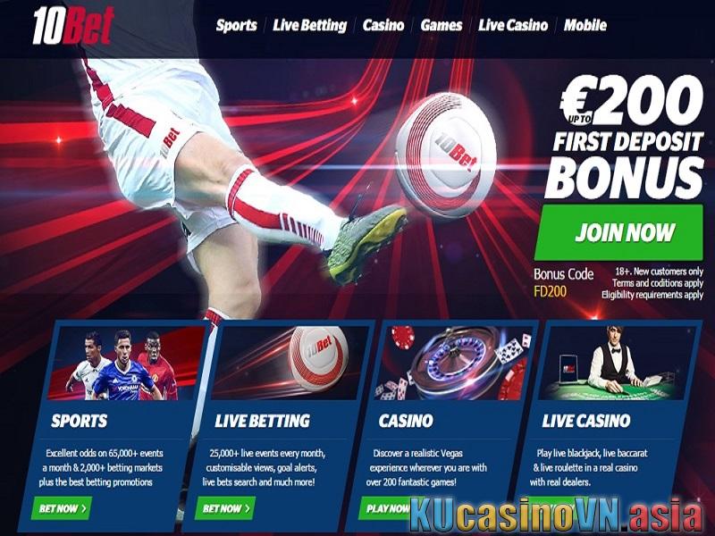Nạp tiền vào tài khoản 10Bet