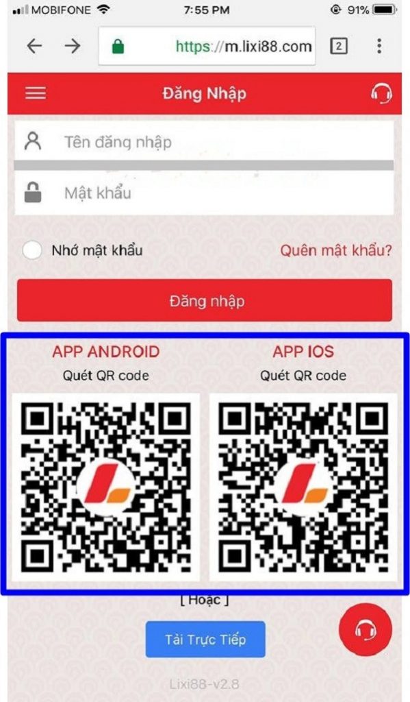 Tải app Lixi88