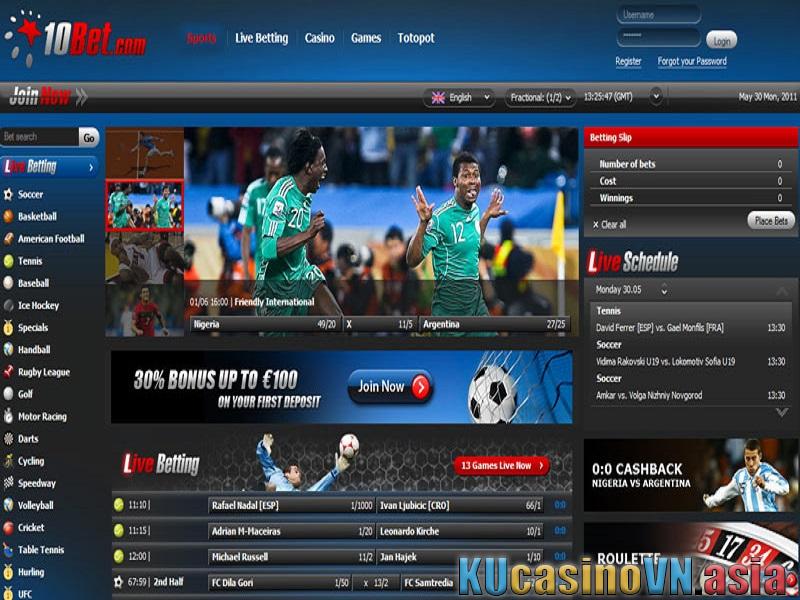 đăng ký tài khoản 10Bet