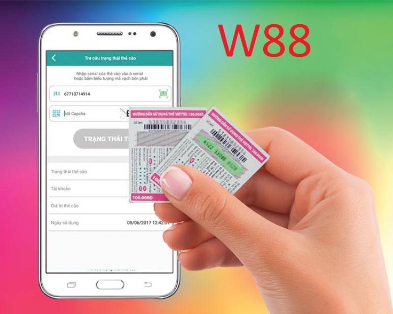 Cá cược bằng thẻ cào di động W88