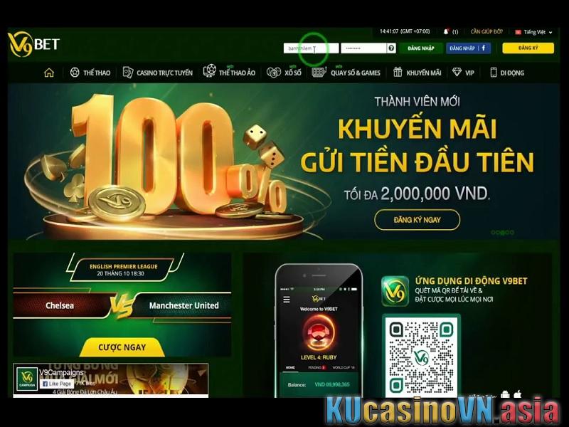 nạp tiền V9bet