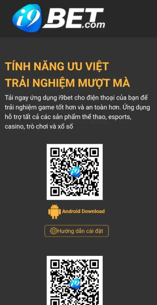 Chọn tải I9bet81 Android