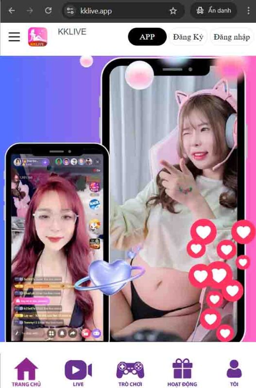 ứng dụng KKlive